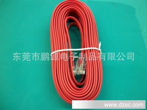 供應(yīng)高品質(zhì)6P4C 5米白色UL20251電話線